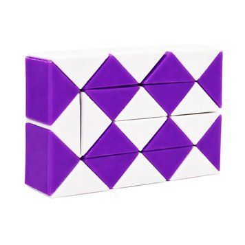 Головоломка Змійка Рубіка IGR67(Violet) маленька 3,5x5,5 см, двокольорова IGR67(Violet) фото