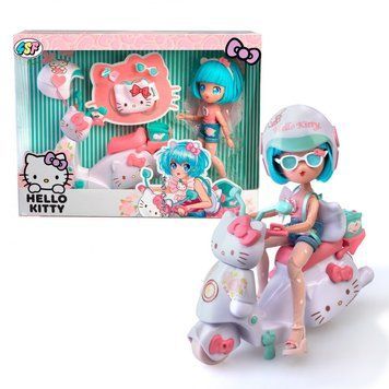Детская кукла "Красавица Пинк на скутере" 4SF Manga Dolls HKTF3000 серии "Hello Kitty" HKTF3000 фото
