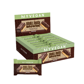 Vegan Double Dough Brownie - 12x60g Chocolate Chip 2022-09-0210 фото