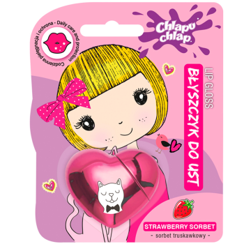 Блиск для губ &laquo;Heart&raquo; Chlapu Chlap Strawberry sorbet, 10мл 5901571011271 фото