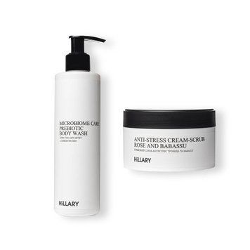 Набір для шовкового скрабування та зволоження тіла Hillary Silk Moisturizing and Scrubbing K-11-750 фото
