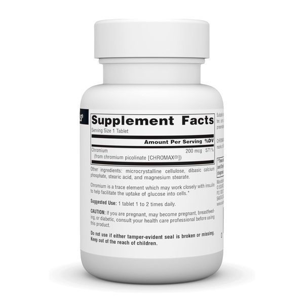 Chromium Picolinate 200 mcg Yeast Free - 120 tabs 2023-10-5118 фото