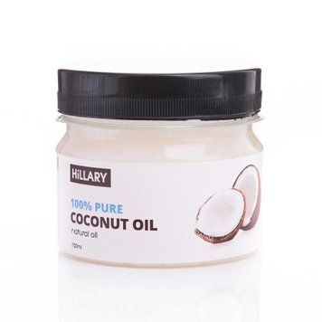 Hillary Рафінована кокосова олія 100% Pure Coconut Oil, 100 мл HI-01-04-111 фото