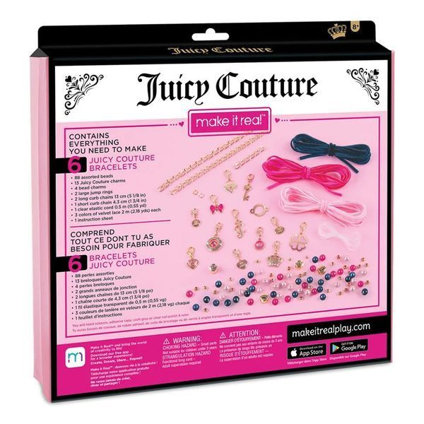 Набор для творчества "Браслеты украшены бархатами и жемчужинами" Juicy Couture Make it Real MR4417 MR4417 фото