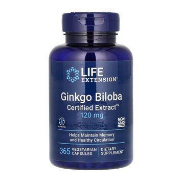 Ginkgo Biloba Certified Extract&trade;	120mg - 365 vcaps 2022-10-1899 фото