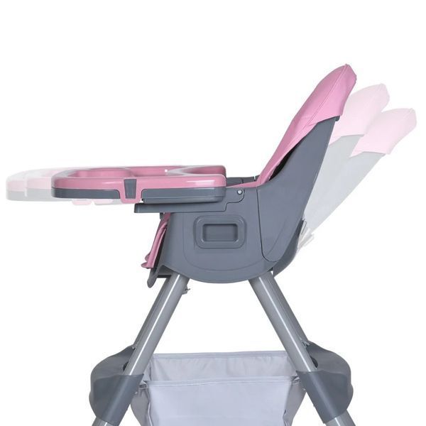 Стульчик для кормления M 5722 Lilac до 20 кг, складной, 5-ти точечный, экокожа M 5722 Lilac фото