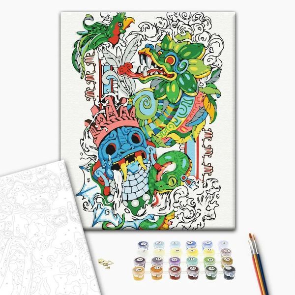 BrushMe Classic Картина по номерам Wonders of Ancient Mesoamerica &copy; Христина Тужук, 30&times;40 см RBS1038 фото
