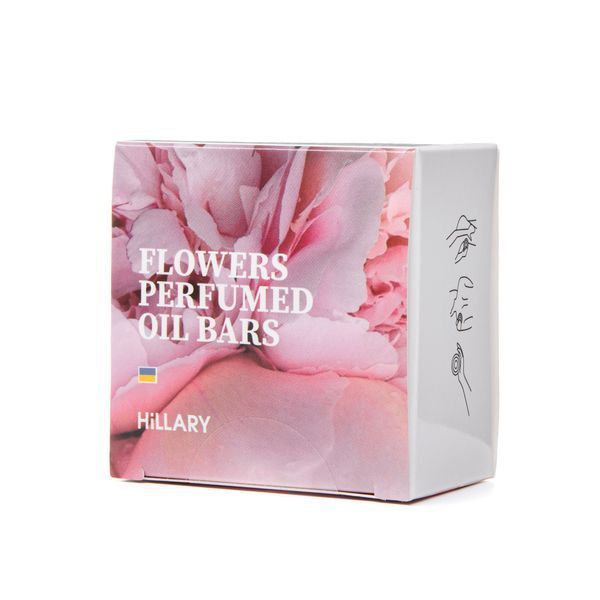Hillary Твердий парфумований крем-баттер для тіла Perfumed Oil Bars Flowers, 65 г HI-03-293 фото