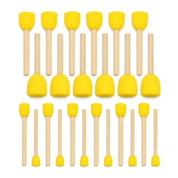 Набір спонжів для декорування та малювання Sponge-24, 1,2 см, 1,5 см, 2,5 см, 3 см, 24 шт Sponge-24 фото