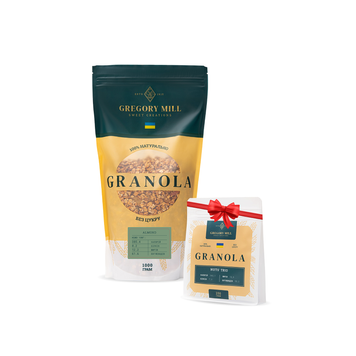 Gregory Mill Набор гранолы Mini Almond, 1 кг & Nuts' Trio, 250 г в подарок GG-10-032 фото