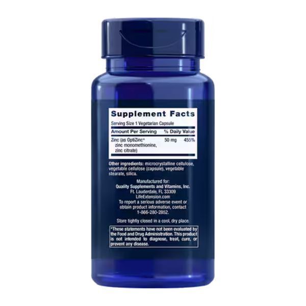Zinc Caps 50mg - 90 veg caps 2023-10-2656 фото