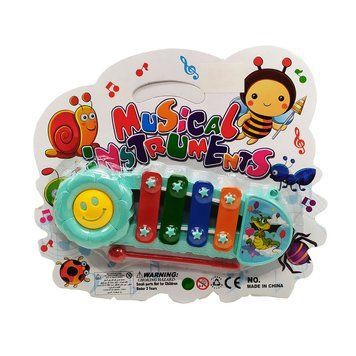 Музыкальная игрушка Ксилофон Y9093, 16 см Бирюзовый Y9093(Torquoise) фото