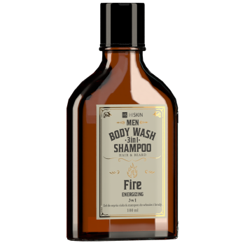 Гель-шампунь 3 в 1 для миття тіла, волосся та бороди HiSkin Gentelmans Fire Whisky, 100мл 5905359807933 фото