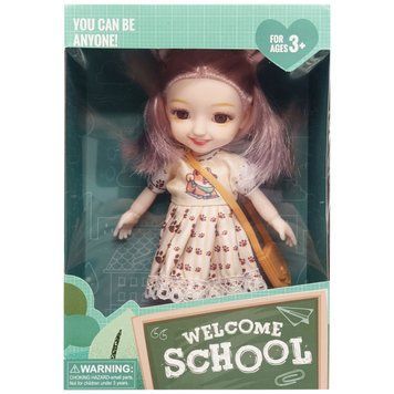 Детская кукла "Welcome School" YL605-7/9/10 с сумочкой Бежевый YL605-7/9/10(Beige) фото