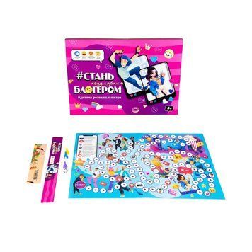Настольная игра "Стань популярным блогером" Strateg 30399 бродилка 30399 фото