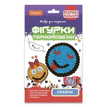 Набор для творчества термомозаика 2 в 1 "Смайлики" НТ-15-05 яркие цвета НТ-15-05 фото