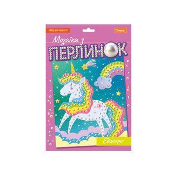 Детский набор для творчества "Мозаика из жемчуга единорог" НТ-38-03 НТ-38-03 фото