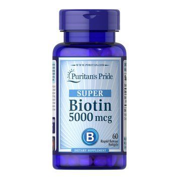 Biotin 5000 mcg - 60 softgels 2023-10-5933 фото