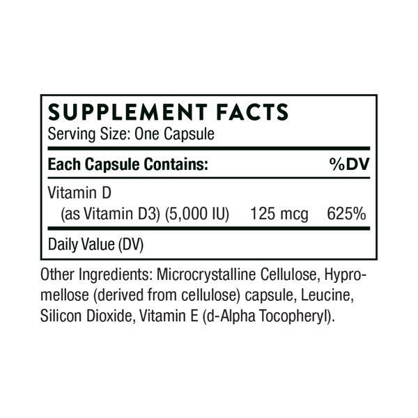 Vitamin D-5000 NSF - 60 caps 2023-10-3060 фото