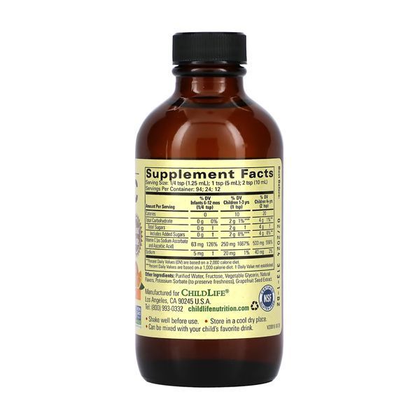 Vitamin C (Liquid) - 118 ml Orange 2023-10-3718 фото