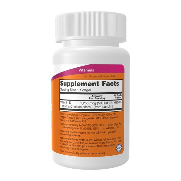 VIT D-3 50,000 IU - 12 sgels 2023-10-4534 фото