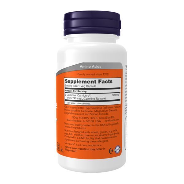 L-Carnitine 500mg - 180 caps 2023-10-4515 фото