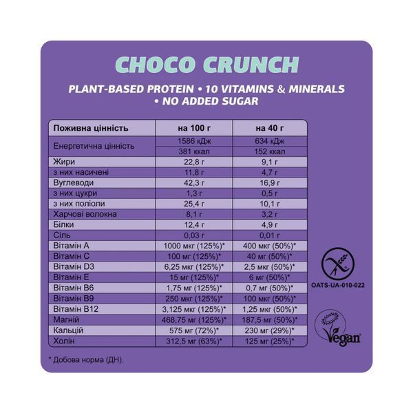 Fizi Mood Booster - 12x40g Choco Crunch 2023-10-3909 фото