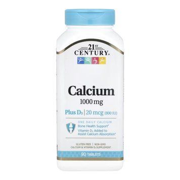 Calcium 1000 mg + D3 - 90 tabs 100-23-4462428-20 фото