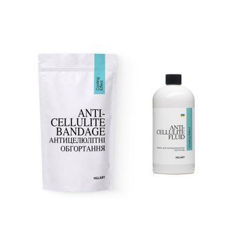 Hillary Антицеллюлитные обертывания + жидкость с охлаждающим эффектом Anti-cellulite Cooling Effect (6 процедур) HI-11-497 фото