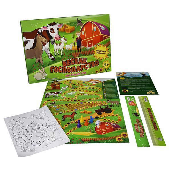 Настільна Гра-бродилка Веселе господарство Strateg 30456 (укр.) 30456 фото