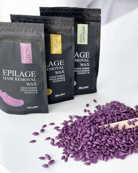 Hillary Сет Гранул для епіляції Epilage White Chocolate, 100 г (4 уп,) HI-11-520 фото
