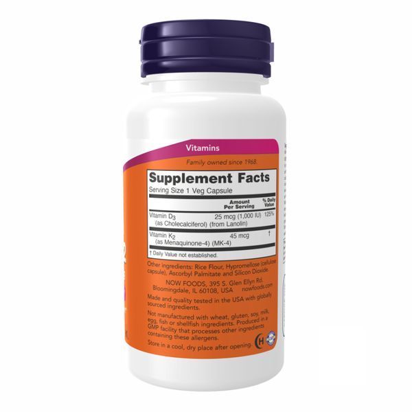 VIT D-3 & K2 1000 IU - 120 vcaps 100-52-9428809-20 фото