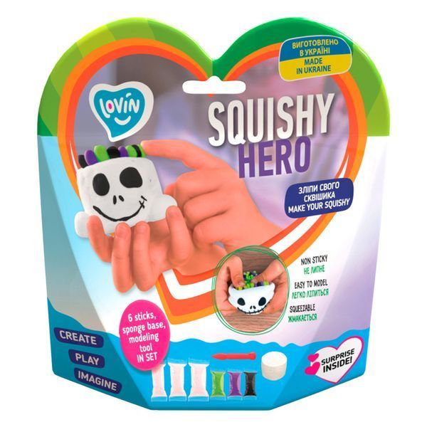 Набір для ліплення з повітряним пластиліном Squishy Scary Ghost ТМ Lovin 70126 70126 фото