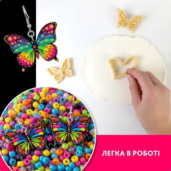 Творческий набор для изготовления украшений "Бабочка" PG-003A из полимерной глины PG-003A фото