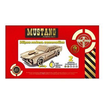 Дерев'яний конструктор Золота Серія автомобіль "Mustang" BB2musta BB2musta фото