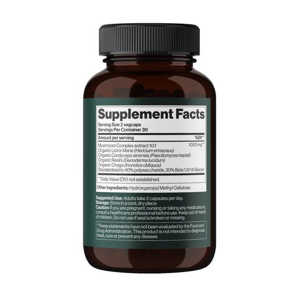 4Mushroom Complex 1000 mg - 60 vegcaps 2023-10-4390 фото