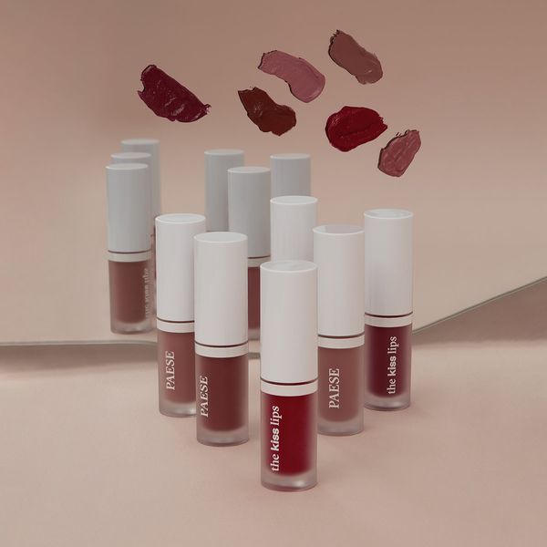 Помада рідка матова для губ з вітаміном Е Paese The Kiss Lips тон 04 Rusty Red, 3,4 мл 5902627624551 фото