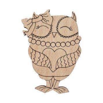 Фигурка для росписи и декорирования "Совушка маленькая" DFOWL-10, 10 см DFOWL-10 фото